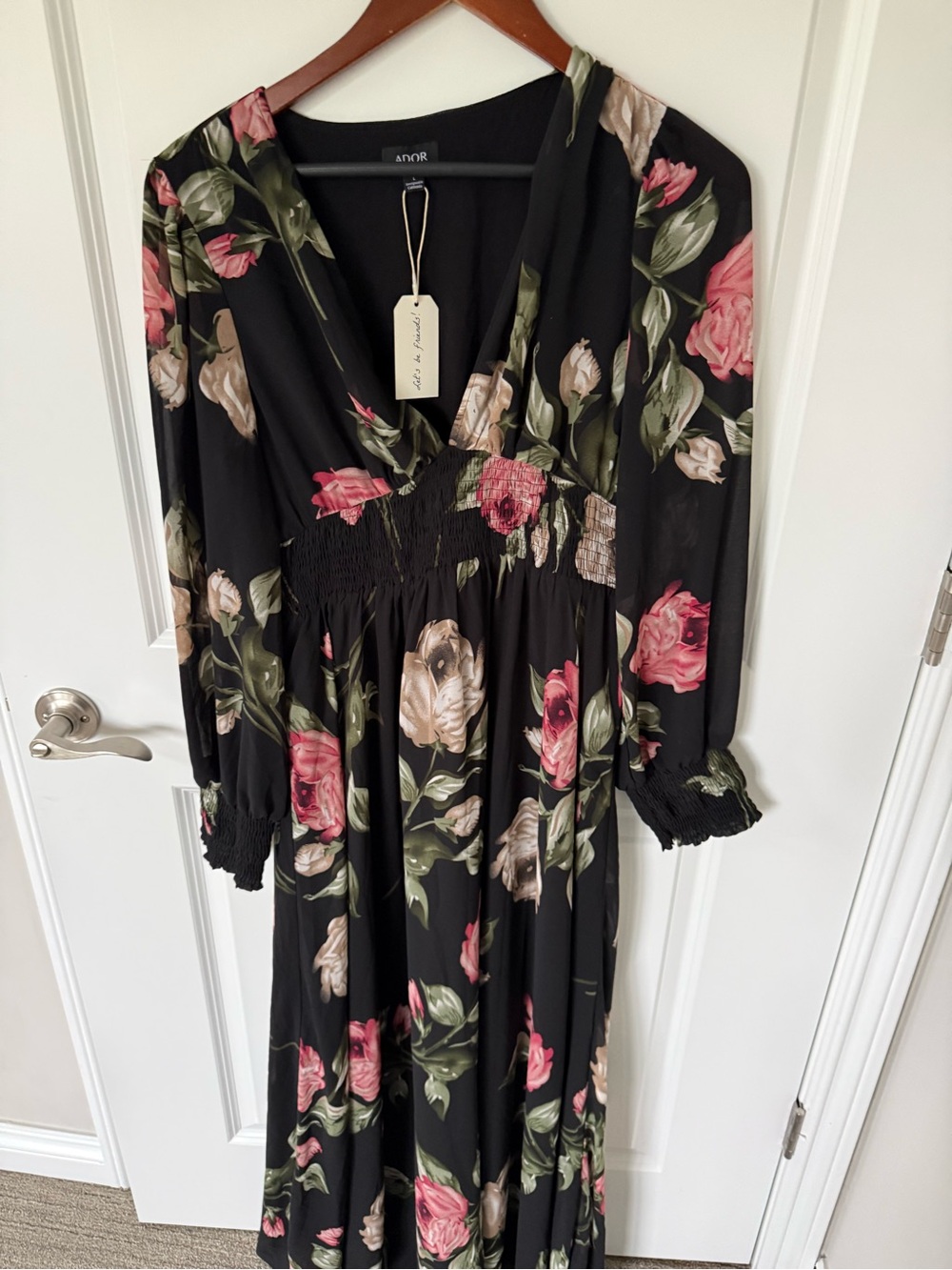 Ador Floral Maxi Dress Size Large NEW Brand